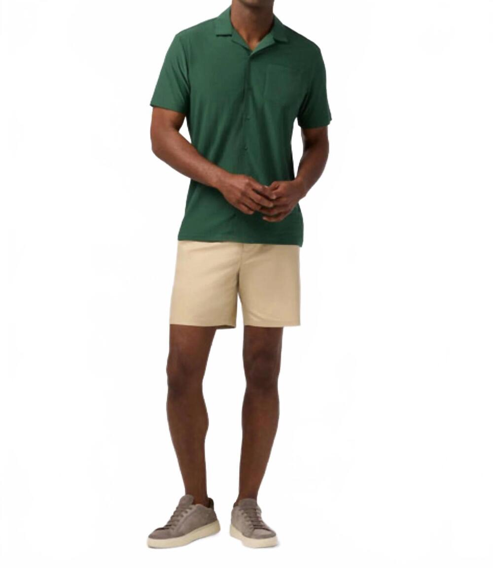 NEW MIZZEN + MAIN copa short sleeve camp shirt in pine